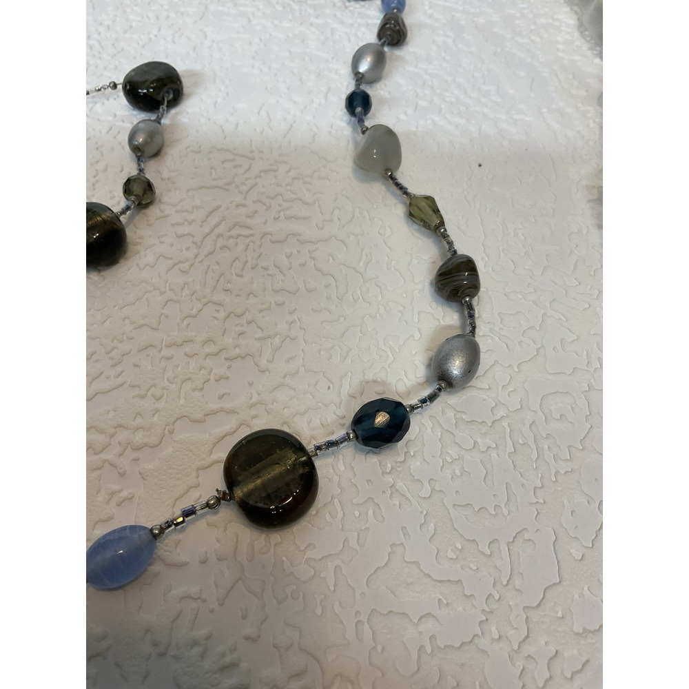 Vintage Premier Jewelry Lakeside Necklace & Bracelets Set Of 3 Tree Y2K